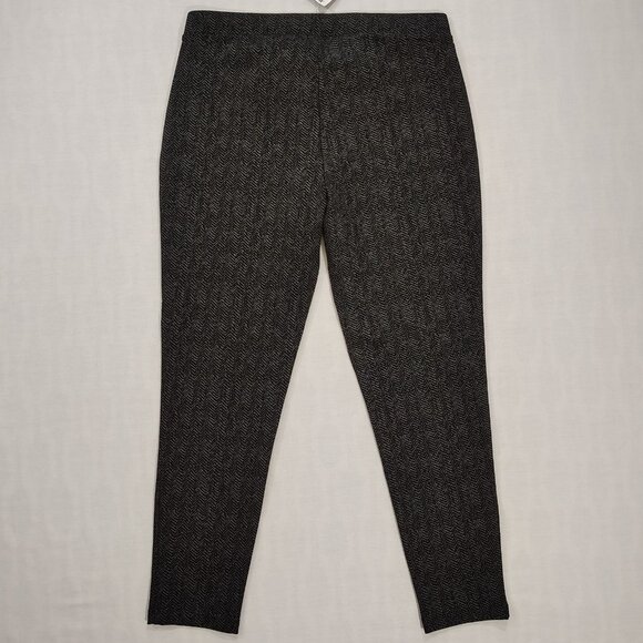Philosophy Herringbone Leggings Womens Size 1X Black Mid Rise Stretch Pant NWT - Picture 3 of 13